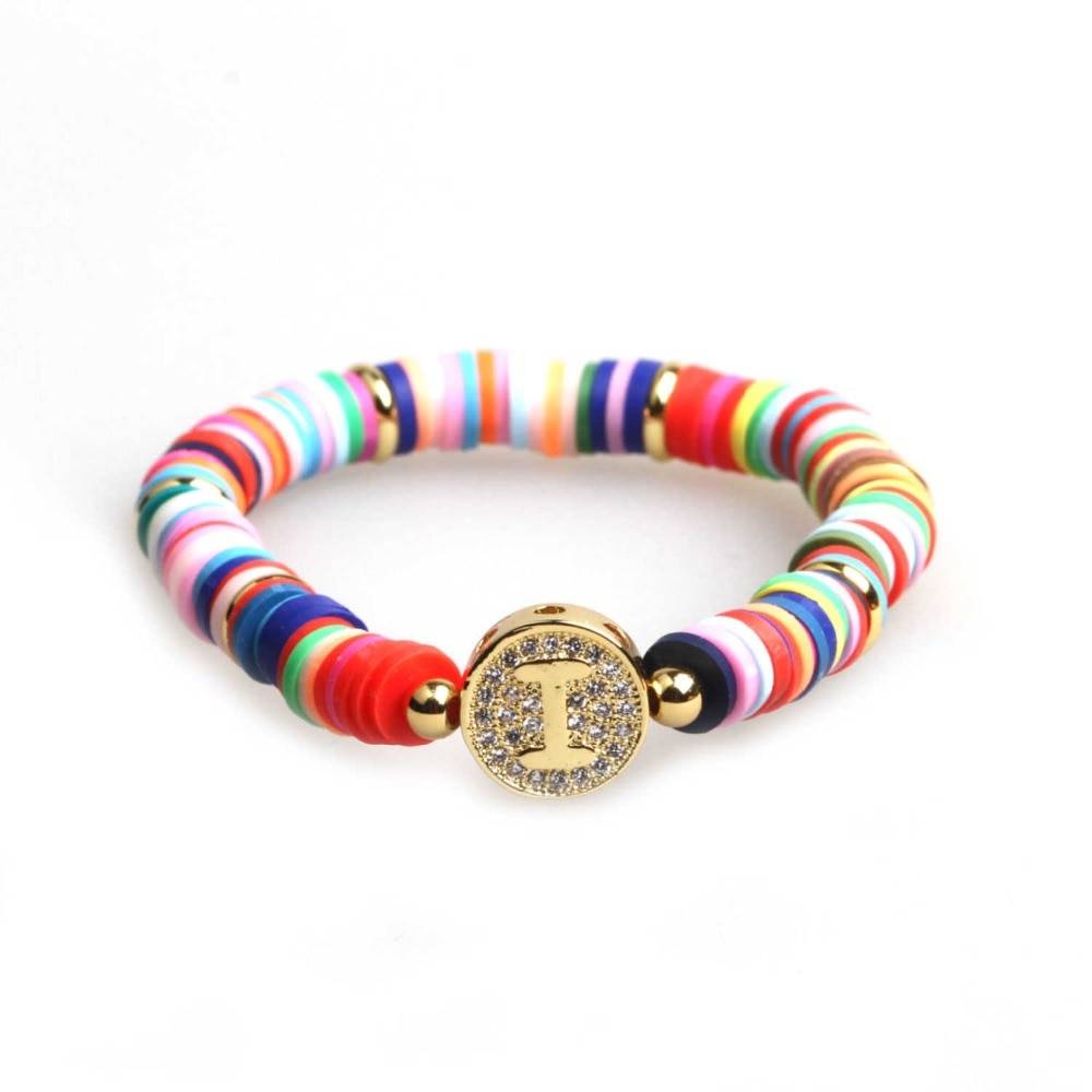 New Handmade Boho Bracelet Femme Candy Color Polymer Clay Elastic Charm Bracelet For Women Jewelry Wristband pulseras mujer girl New Handmade Boho Bracelet Femme Candy Color Polymer Clay Elastic Charm Bracelet For Women Jewelry Wristband pulseras mujer girl