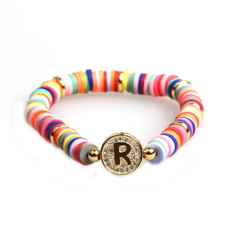New Handmade Boho Bracelet Femme Candy Color Polymer Clay Elastic Charm Bracelet For Women Jewelry Wristband pulseras mujer girl New Handmade Boho Bracelet Femme Candy Color Polymer Clay Elastic Charm Bracelet For Women Jewelry Wristband pulseras mujer girl