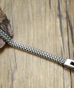 Stylish Stainless Steel Bali Foxtail Chain Bracelet Bracelets For Men 