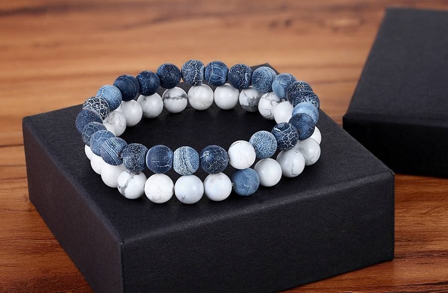 Hot 2pcs/set 7 Style Couples Distance Bracelet Natural Stone Yoga Beaded Bracelet for Men Women Friend Gift Charm Strand Jewelry Hot 2pcs/set 7 Style Couples Distance Bracelet Natural Stone Yoga Beaded Bracelet for Men Women Friend Gift Charm Strand Jewelry