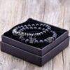 Bracelet Men Accessories Matte Oxyn Stone Beads Bracelets For Men