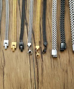 Vintage Oxidized Cool Double Curb Chain Bracelets Bracelets For Men 