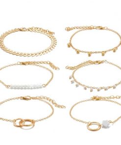 Tocona Bohemian Gold Tassel Bracelets for Women Bracelets For Women 