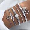 2020 Bohemian Bracelets & Bangles Set Vintage Bead Bracelets For Women