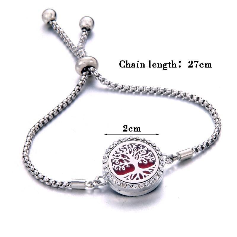 Tree of Life 316L Stainless Steel Diffuser Bracelet Bracelets For Women