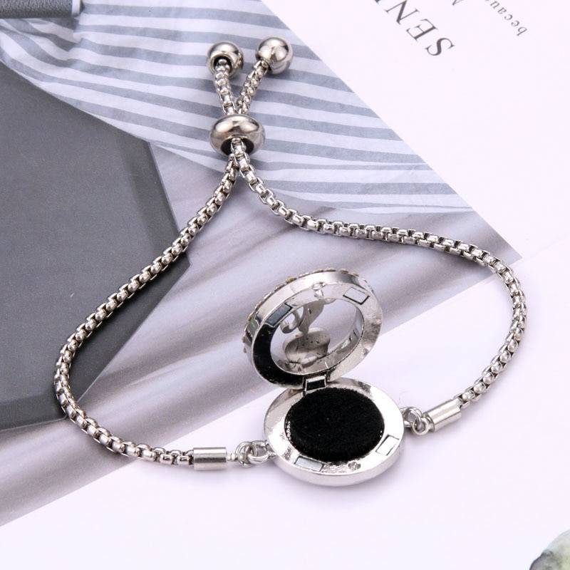 Perfume Bracelet Essential Oil Diffuser Aromatherapy Locket Bracelet Tree of Life 316L Stainless Steel Diffuser Bracelet