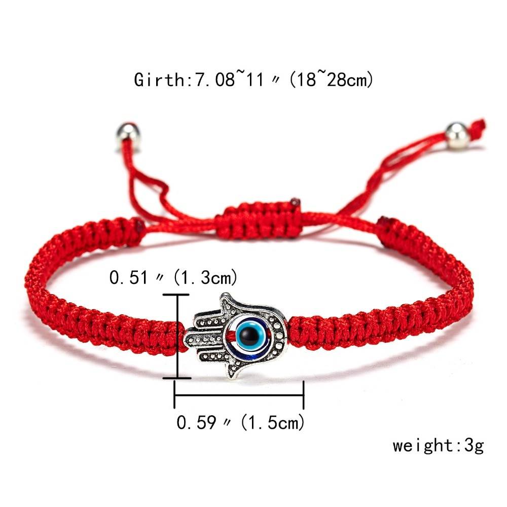 5 Style Hand Braided Lucky Red String Charm Bracelet Women Men Blue Evil Eye Round Beads Bracelet Fashion Friendship Jewelry