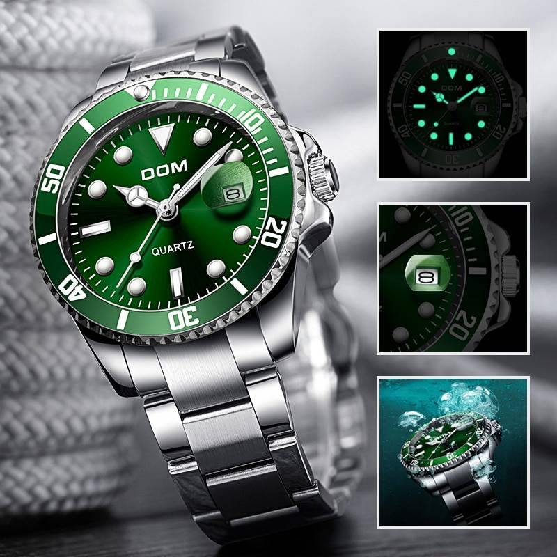 2020 Top Brand DOM Luxury Men’s Watch 30m Quartz Watches