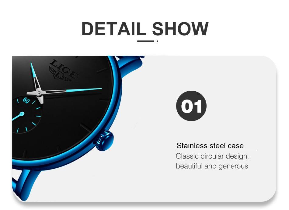 Watch Men 2020 LIGE Clearance Sale $ 14.99 Fashion Business Men Watches Top Brand Luxury Waterproof Casual Simple Quartz Watch
