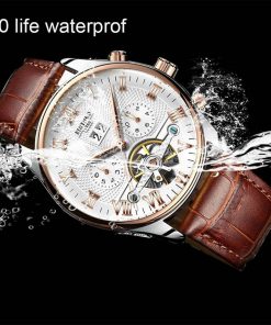 Skeleton Tourbillon Mechanical Watch Men Automatic Automatic Watches 