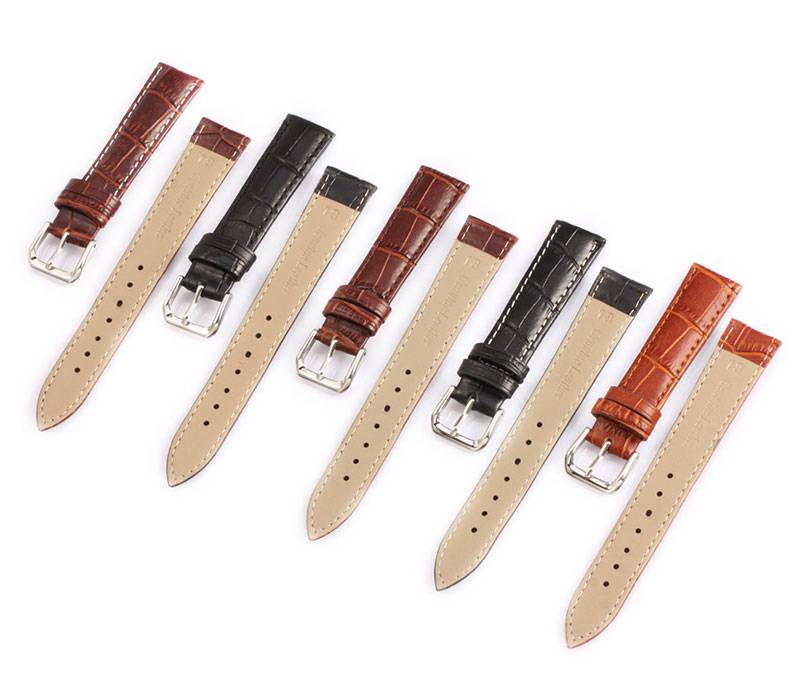 UTHAI Z08 Watch Band Genuine Leather Straps 10-24mm Watch Accessories High Quality Brown Colors Watchbands