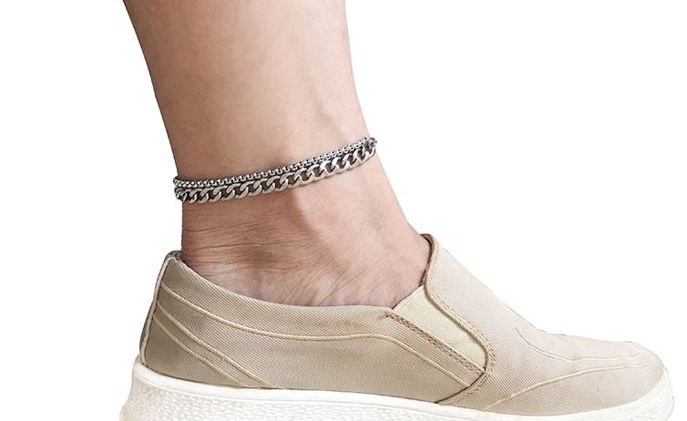 Stainless Steel Anklets For Women Beach Foot Jewelry Leg Chain Ankle Bracelets Men or Women Holiday Accessories 2019 New