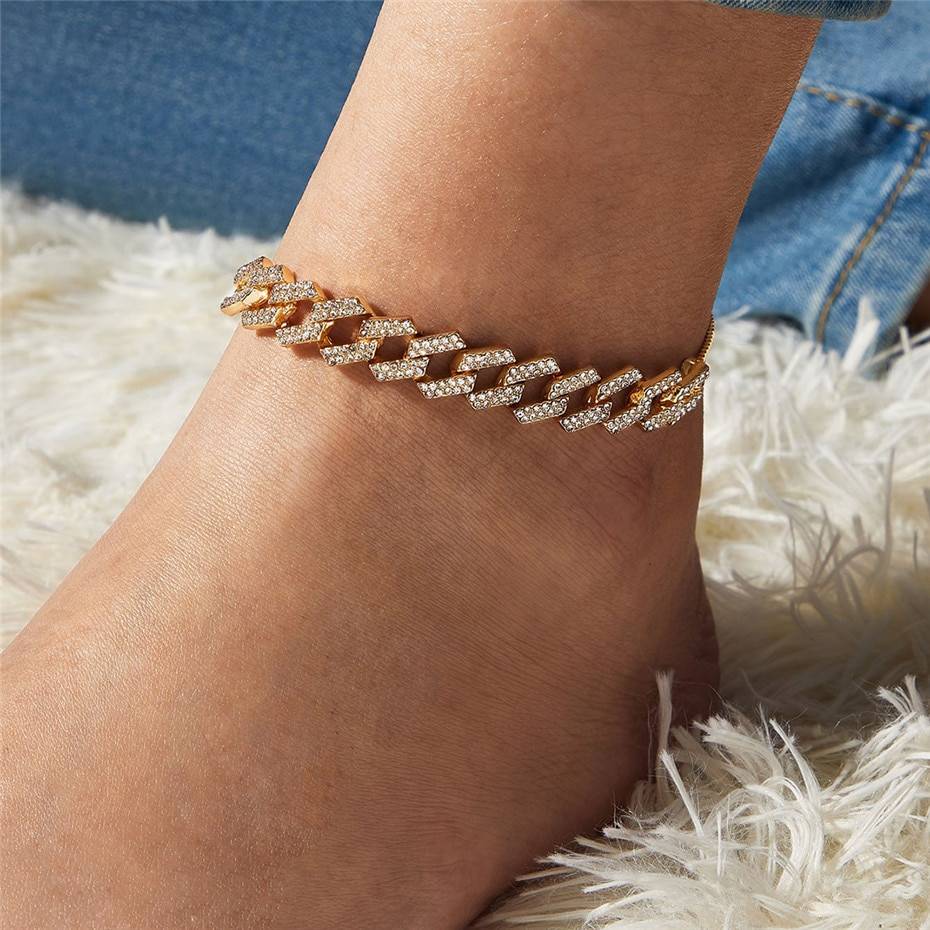 IngeSight.Z 4 Colors Charm Luxury Shiny Rhinestone Anklet Bracelet Adjustable Crystal Anklets On Foot Barefoot Sandals Jewelry IngeSight.Z 4 Colors Charm Luxury Shiny Rhinestone Anklet Bracelet Adjustable Crystal Anklets On Foot Barefoot Sandals Jewelry