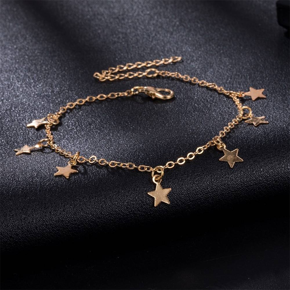Vienkim Star Pendant Anklet Foot Chain Summer Yoga Beach Leg Bracelet Charm Anklets Jewelry Gift Vienkim Star Pendant Anklet Foot Chain Summer Yoga Beach Leg Bracelet Charm Anklets Jewelry Gift