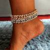 Fashion Chunky Metal Chain Anklet For Women Men Anklets