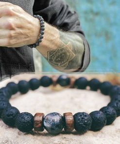 Men Bracelet Natural Moonstone Bead Tibetan Bracelets For Men