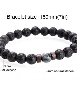 Men Bracelet Natural Moonstone Bead Tibetan Bracelets For Men 