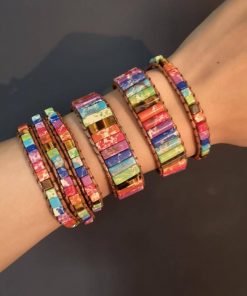 Handmade Bracelet Multicolor Natural Stone Bracelets For Women 