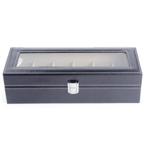 2/3/6 Slots Watch Storage Box Pu Leather Organizer Mechanical Watches Display My Products Watch Boxes