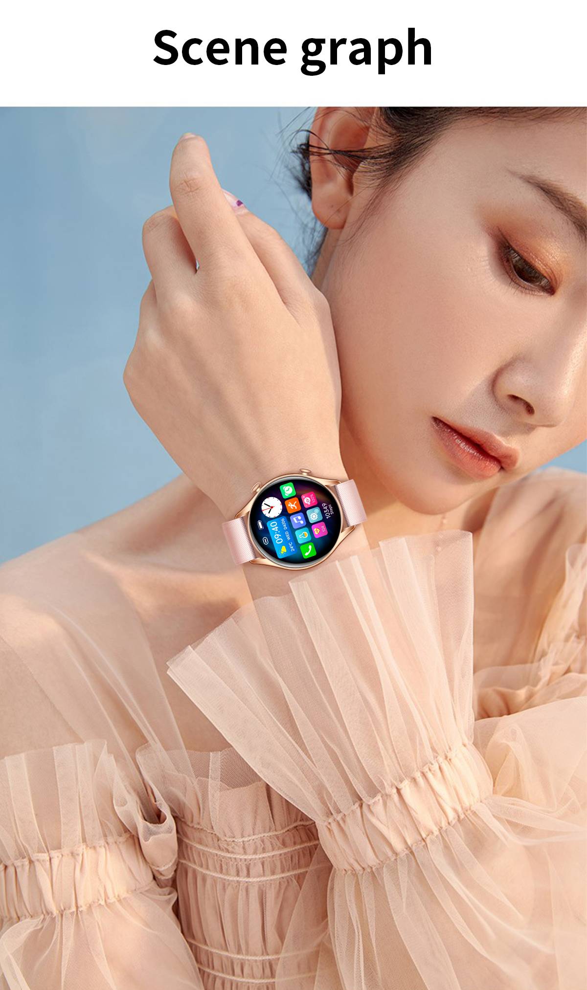 SENBONO Men's Smart Watch Round 1.32 inch 360*360 HD Screen Bluetooth Dials Call 19 Sport Modes Smartwatch Men Women for Xiaomi