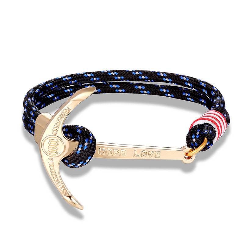 High quality fashion black anchor bracelet men's charm survival rope chain leather friendship bracelet men and women jewelry High quality fashion black anchor bracelet men's charm survival rope chain leather friendship bracelet men and women jewelry