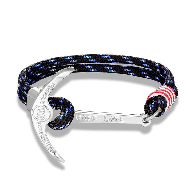 High quality fashion black anchor bracelet men's charm survival rope chain leather friendship bracelet men and women jewelry High quality fashion black anchor bracelet men's charm survival rope chain leather friendship bracelet men and women jewelry