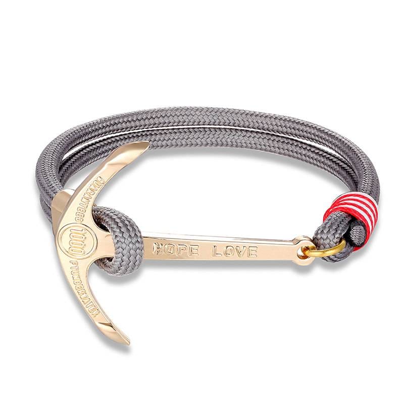 High quality fashion black anchor bracelet men's charm survival rope chain leather friendship bracelet men and women jewelry High quality fashion black anchor bracelet men's charm survival rope chain leather friendship bracelet men and women jewelry