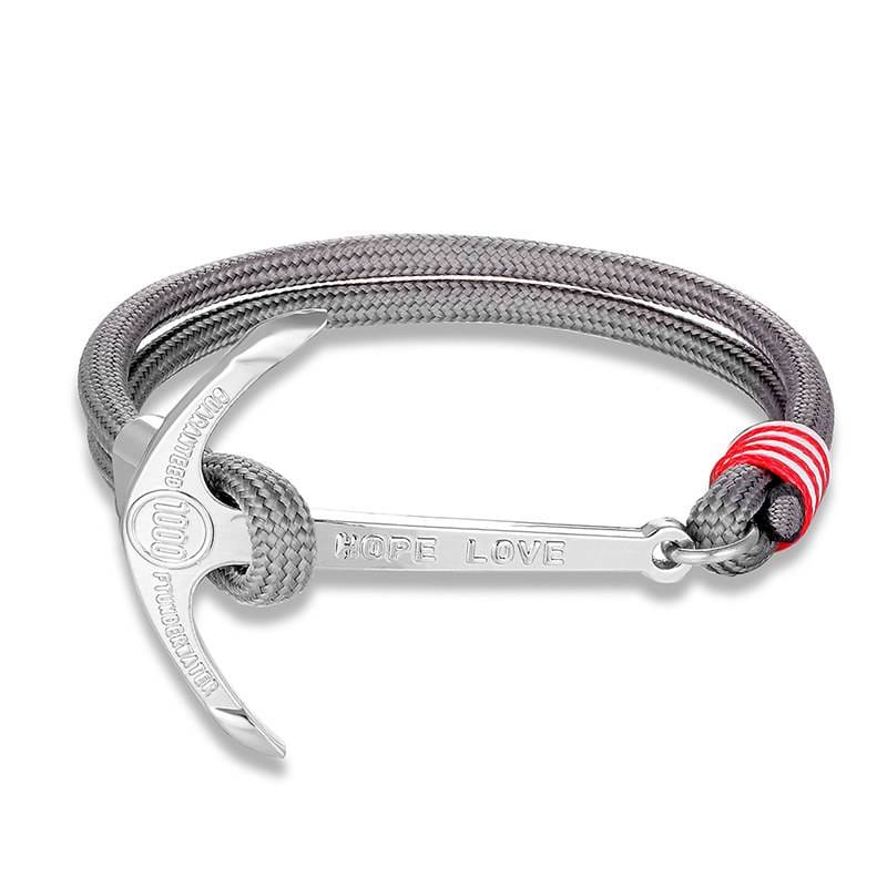 High quality fashion black anchor bracelet men's charm survival rope chain leather friendship bracelet men and women jewelry High quality fashion black anchor bracelet men's charm survival rope chain leather friendship bracelet men and women jewelry