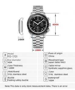 PAGANI DESIGN 2022 New Men's Watches Top Luxury Quartz Watch For Men Automatic Date Speed Chronograph Sapphire Mirror Wristwatch Quartz Watches 