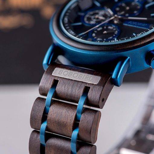 reloj hombre BOBO BIRD New Wooden Watch Men Top Brand Luxury Chronograph Military Quartz Watches for Man Dropshipping Customized Quartz Watches