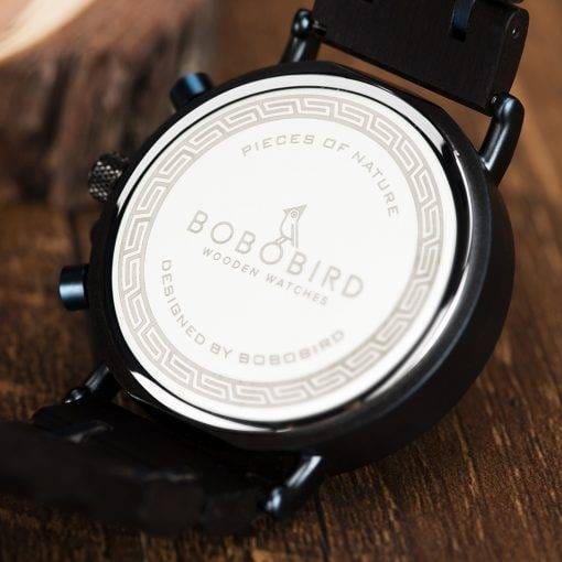 reloj hombre BOBO BIRD New Wooden Watch Men Top Brand Luxury Chronograph Military Quartz Watches for Man Dropshipping Customized Quartz Watches