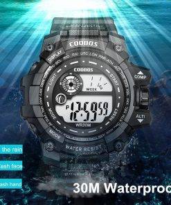 COOBOS New Men LED Digital Watches Luminous Fashion Sport Waterproof Watches For Man Date Army Military Clock Relogio Masculino My Products