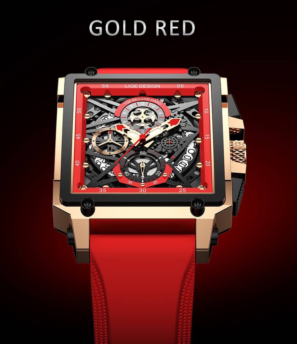 LIGE 2022 Top Brand Luxury Mens Watches Square Digital Sports Quartz Wrist Watch for Men Waterproof Stopwatch Relogio Masculino LIGE 2022 Top Brand Luxury Mens Watches Square Digital Sports Quartz Wrist Watch for Men Waterproof Stopwatch Relogio Masculino