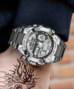LIGE Digital Men Military Watch 50m Waterproof Wristwatch LED Quartz Clock Sport Watch Male Big Watches Men Relogios Masculino My Products 