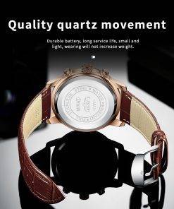 LIGE Men Watch Luxury Leather Waterproof Sport Quartz Wristwatch Chronograph Military Watch for Men Relogio Masculino Men‘s Gift Quartz Watches