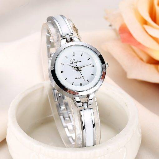 Lvpai Brand Watches Women Luxury Rose Gold Silver Bracelet Wristwatch Ladies Alloy Simple Casual Quartz Watches Clock My Products