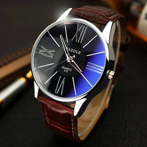 Mens Watches Top Brand Luxury 2020 Yazole Watch Men Fashion Business Quartz-watch Minimalist Belt Male Watches Relogio Masculino My Products