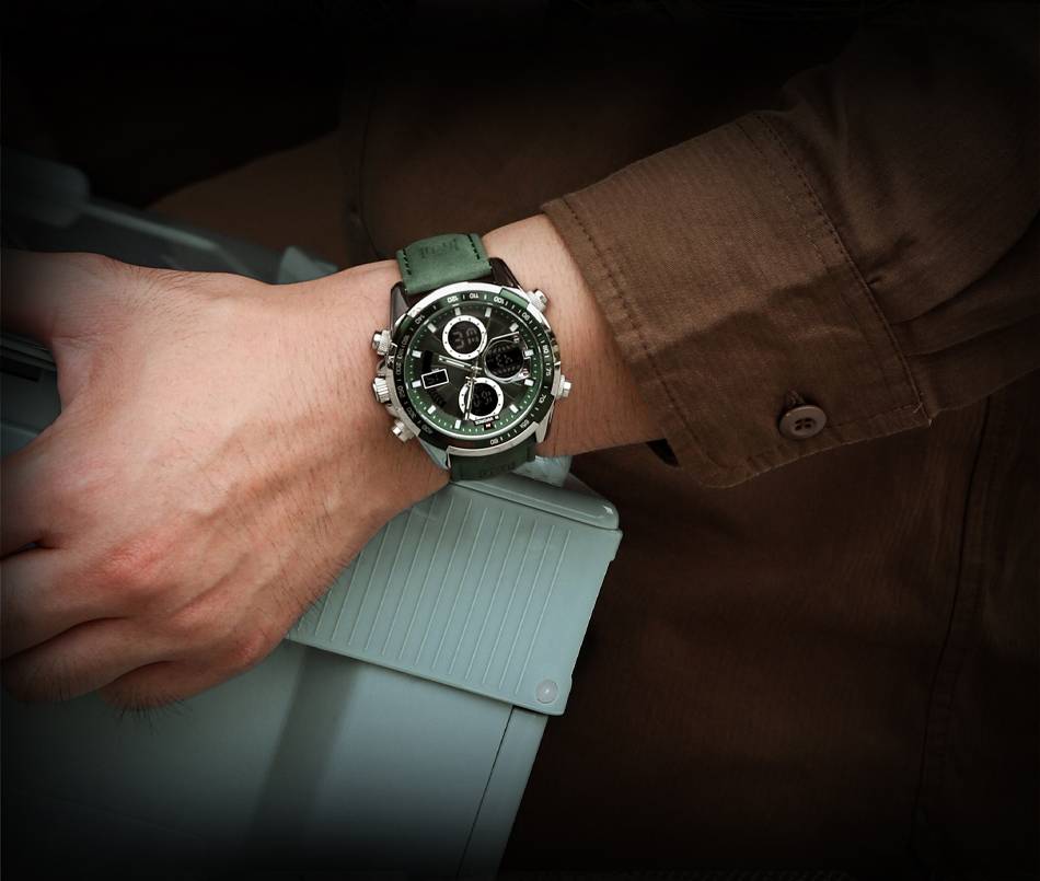 NAVIFORCE Men's Leather Watches Casual Fashion Waterproof Led Digital Week Display Calendar Clock Watches Male Relogio Masculino NAVIFORCE Men's Leather Watches Casual Fashion Waterproof Led Digital Week Display Calendar Clock Watches Male Relogio Masculino