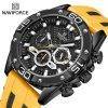 NAVIFORCE Silicone Strap Military Sport Chronograph Watche Quartz Watches Sports Watches