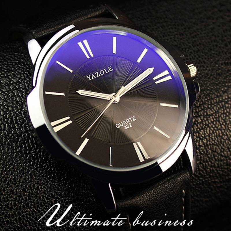 New Quartz Watch Men Watches Business Male Wrist Watch For Men Clock TU Leather Strap Wristwatch Classic Dress Style Hours