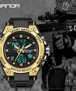 SANDA Brand G Style Men Digital Watch Shock Military Sports Watches Fashion Waterproof Electronic Wristwatch Mens 2020 Relogios My Products 
