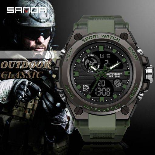 SANDA Brand G Style Men Digital Watch Shock Military Sports Watches Fashion Waterproof Electronic Wristwatch Mens 2020 Relogios My Products