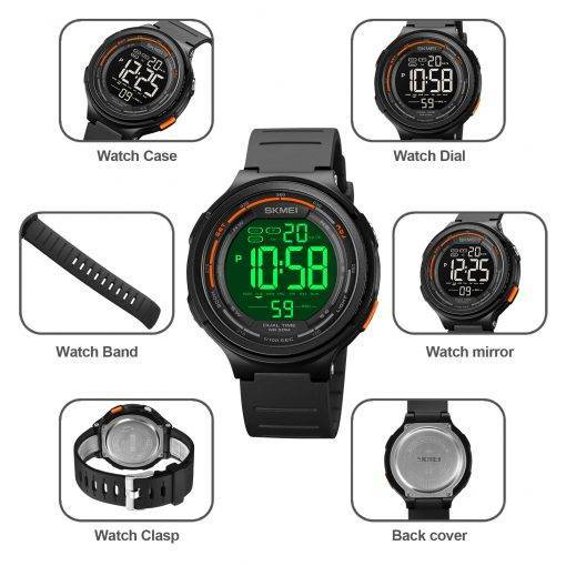 SKMEI Creative LED Electronic Sport Watches Count Down Stopwatch Clock 5Bar Waterproof Men Wristwatch montre homme Watch 1841 My Products