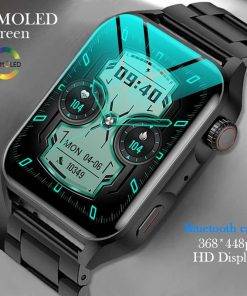 2022 New AMOLED Smart Watch Men 1.78 inches HD Screen Always-on Display the time NFC Bluetooth Call Waterproof Smartwatch Women Sports Watches