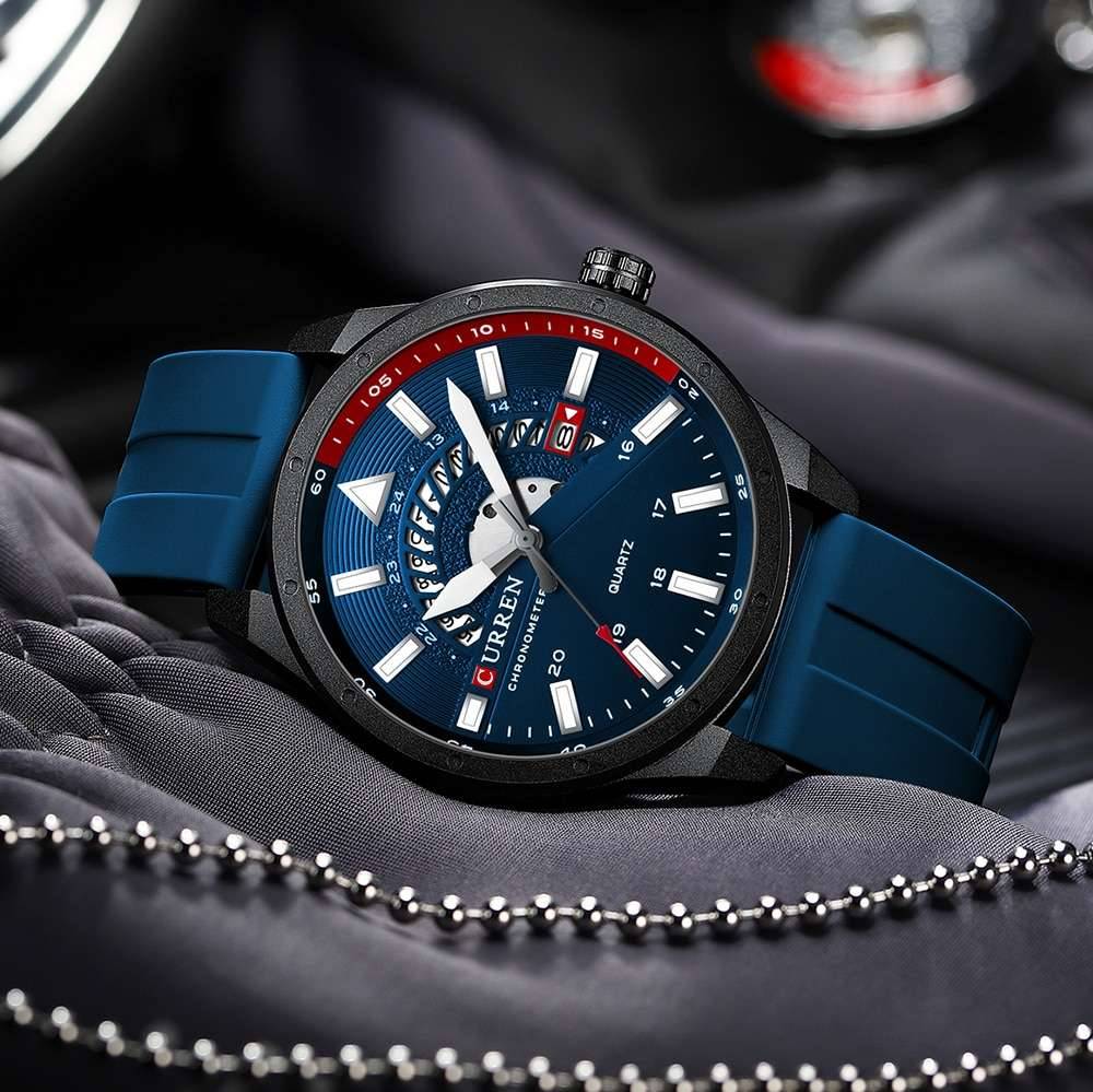 CURREN Men Watches Waterproof Luminous Top Brand Luxury Leather Casual Sports Quartz Wristwatch Military Man Watch For Men