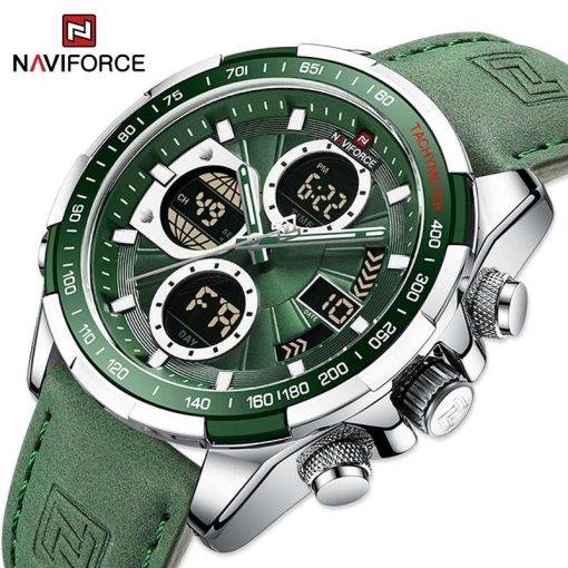 New NAVIFORCE Military Watches for Men Luxury Sport Chronograph Alarm WristWatch ​Waterproof Quartz Big Clock Digital Male Watch Sports Watches