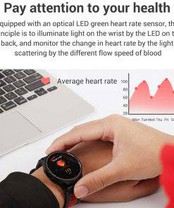 2020 New L6 Smart Watch IP68 Waterproof Sport Men Women Bluetooth Smartwatch Fitness Tracker Heart Rate Monitor For Android IOS Sports Watches 