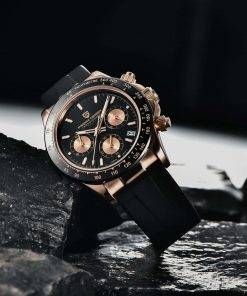 2022 New PAGANI DESIGN Mens Quartz Watches Automatic Date Luxury Gold Wristwatch Men Waterproof Chronograph Japan VK63 Clock man  