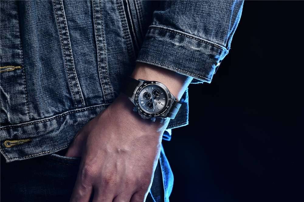 2022 New PAGANI DESIGN Mens Quartz Watches Automatic Date Luxury Gold Wristwatch Men Waterproof Chronograph Japan VK63 Clock man