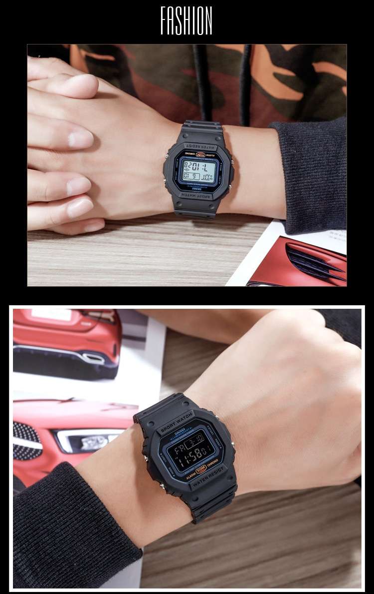 SKMEI Multifunctional Digital Sport Watch Men 2 Time Count Down Mens Wristwatches Fashion Retro Male Watches reloj hombre 1628